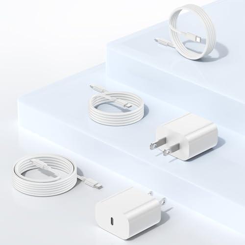 45 W USB-C Fast Charger Bundle for i Phone 16/16 Pro Max & 15/15 Pro Max – 2-Pack 10 FT Type C Cables, PD 3.0 Power Delivery Adaptor for i Pad Pro, Mac Book Air/Pro M1/M2, Air Pods – Stylish Purple Design with Enhanced Charging Speed and Compatibility