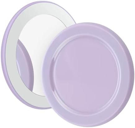 Metisinno Chic Cream White Magnetic Base Makeup Mirror – Effortless Touch-Ups for On-the-Go Glamour, Compatible with Pop Socket & i Phone Mag Safe, Lightweight & Durable Portable Beauty Essential with High-Quality Reflective Surface for Flawless Application