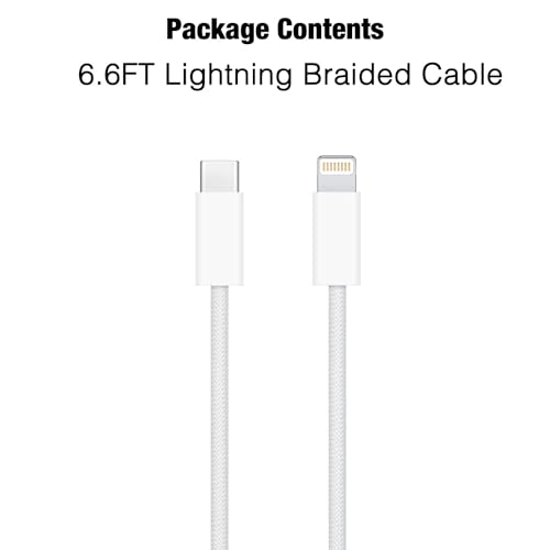 10 FT Woven Lightning to USB C Charging Cable – Premium Fast Charger for i Phone & i Pad – Tangle-Free Durability with Enhanced Length for Ultimate Flexibility – High-Quality, Reliable Performance for Home & Travel – Ideal for Apple Devices Including i Phone 14 Pro, 13, 12, SE 2 nd & More