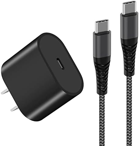 20 W USB-C Fast Charger for i Pad Pro, Air & Mini – Ultimate PD Wall Charger with 6.6 ft USB-C to C Cable for Rapid Charging Across All Generations, Compact Design for On-the-Go Power Solutions, Enhanced Safety Features to Prevent Overheating