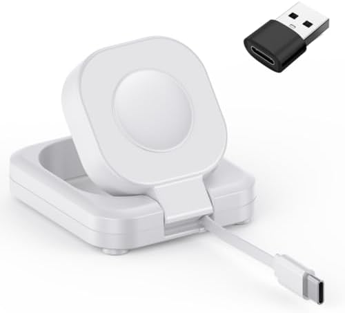 Magnetic Wireless Charger for Apple Devices – Ultimate Fast Charging Solution for Apple Watch & Air Pods with 27.55-Inch Retractable Cable – Effortless Portability & Elegant Design for Tech-Savvy Users – Perfect for Travel and Daily Use