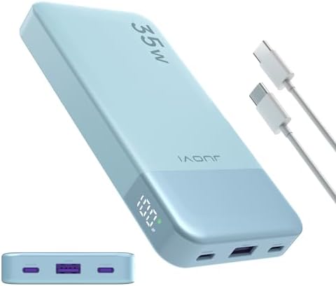 10000 m Ah Fast Charging Power Bank – 35 W Portable Battery Pack with PD 3.0 & QC 4.0 for Universal Compatibility – Ideal for i Phone 15/14/13, Galaxy Devices, Tablets, Switch & More – Lightweight & Durable Design for On-the-Go Power Solutions