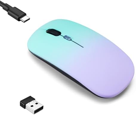 Seamless Productivity with 3 Pack Rosy Glow Red Wireless Bluetooth Mouse – Rechargeable, Silent, and Slim Dual Mode Mice for Laptop, Desktop, i Pad, and Mac – Perfect for On-the-Go Professionals and Students