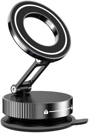 Ultimate 360° Magnetic Phone Holder for Car & Gym: Unmatched 89+ lbs Suction Power & 2800 gf Grip for Hands-Free Navigation – Perfect Fit for Mag Safe i Phone 16/15/14/13/12 – Versatile Design for Smooth Transition from Vehicle to Workout or Shower