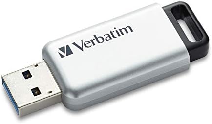 Verbatim 16 GB Secure Pro USB 3.0 Flash Drive – AES 256 Encryption for Ultimate Data Security, Lightning-Fast Transfers, Sleek Silver Design – Perfect for Safe File Storage on PCs and Macs