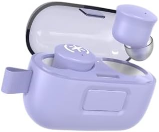 Speck Gemtones Wireless Earbuds – Bluetooth 5.3 Headphones with 28 Hours of Battery Life, USB-C Charging & Custom EQ App for i Phone & Android Users – Stylish White Album Design with Two-Year Warranty for Ultimate Audio Experience