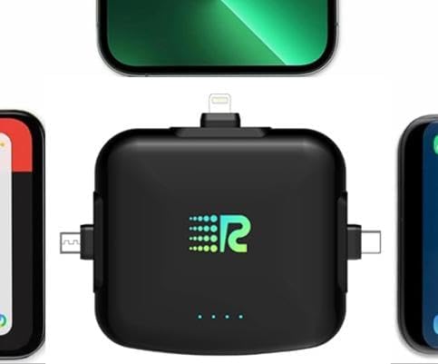 Ultimate Universe 3-in-1 Portable Charger: 3300 m Ah Power Bank for Fast Charging 3 Devices – Compatible with i Phone, Android, Lightning, Type C & Micro-USB – Lightweight Travel Essential for On-the-Go Power Solutions