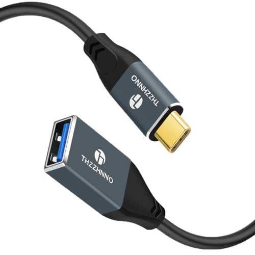 Retractable Coiled USB B to USB C Cable for High-Speed Data Transfer – 5 Gbps Compatibility with Mac, PC, Laptops, MIDI Keyboards, and DJ Controllers – Adjustable Length from 0.75 FT to 3.3 FT for Effortless Connectivity and Organization