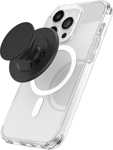 Mag Safe Pop Grip and Stand – Premium Magnetic Phone Accessory for i Phone – Customizable and Swappable Design for Optimal Grip and Hands-Free Convenience – Compatible with Wireless Charging, Elegant Black Finish for Enhanced Mobile Experience