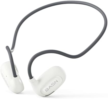 BASN Air S1 Wireless Open Ear Headphones – Advanced Bluetooth 5.3 Technology for Seamless Audio Connectivity – Dynamic 16.2 mm Speakers Delivering Premium Sound Quality – IPX5 Sweat and Water Resistant for Ultimate Durability – Lightweight Ergonomic Design with Enhanced ENC Technology for Crystal Clear Communication – Ideal for Fitness, Running, Cycling, and Outdoor Activities