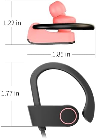 Elevate Your Active Lifestyle with IPX7 Waterproof Bluetooth Wireless Earbuds – 16-Hour Playtime, Exceptional Sound Isolation & Built-in Mic for Effortless Hands-Free Calls – Ideal for Gym, Running, and Outdoor Adventures