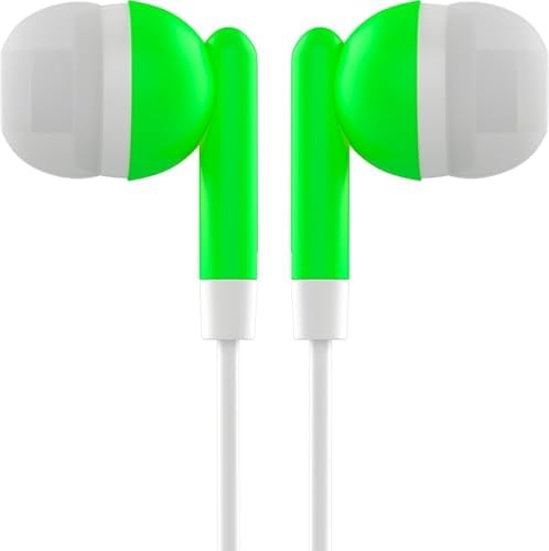 Maeline 10-Pack Ergonomic In-Ear Stereo Earbuds – Tangle-Free, Multi-Color Headphones for Classroom, Travel, and Gym | Hands-Free In-Line Microphone | Lightweight, Durable Design Compatible with 3.5 mm Devices | Perfect for Extended Listening and Seamless Audio Experience