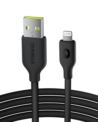 Premium 6 FT USB to Lightning Cable – MFi Certified Silicone Charger for i Phone and i Pad – Fast Charging and Enhanced Durability for i Phone 14/13/12/11 Pro/Max, i Pad Air/Mini/Pro, Air Pods, Beats X – Versatile Charging Solution for Home, Car, and Office
