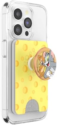 Disney Tom & Jerry Pop Socket Wallet – Whimsical Phone Grip & Expanding Card Holder with Mag Safe Compatibility – Wireless Charging Ready Accessory for Enhanced Everyday Convenience and Style