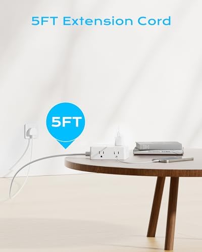 Comprehensive Universal Travel Adapter for Global Journeys – Olcorife 6-Outlet & 3-USB Port Power Solution with 5 ft Extension Cord | EU, UK, US, AUS Compatibility | Enhanced Surge Protection & Multi-Device Charging Convenience