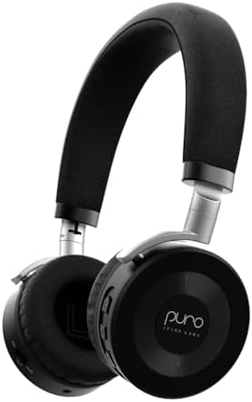 Safe & Stylish Bluetooth Headphones for Kids – Puro Sound Labs Junior Jam Plus with Volume Limiting Technology, 22-Hour Battery Life, and Comfortable On-Ear Fit, Perfect for Tablets and Smartphones in Trendy Blue Finish