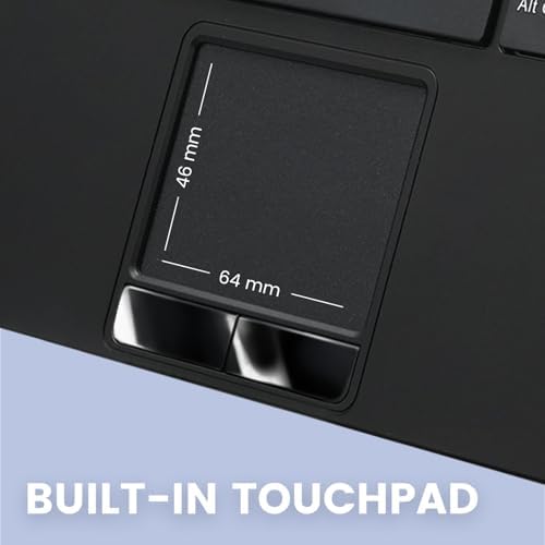 Revolutionize Your Workspace with the Perixx PERIBOARD-525 US Wired Mini USB Keyboard Featuring Touchpad – Compact Design with X Type Scissor Keys, Dual USB Hubs, and Optimal Compatibility for Enhanced Productivity