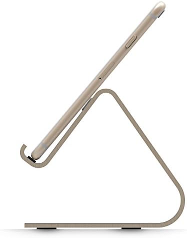 Enhance Your Smartphone Experience with the elago M2 Premium Aluminum Stand – Sleek Silver Ergonomic Design for Effortless Video Calls, Integrated Cable Management, and Universal Compatibility with i Phones and Galaxy Devices – Ideal for Streamlined Workspaces and Mobile Convenience