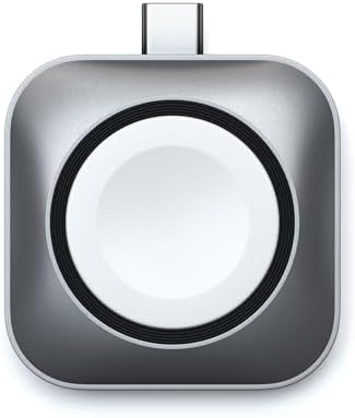 Satechi USB C Apple Watch Charger – MFi-Certified Portable Charging Solution for Ultra & Series 9/8/7/6/SE/5/4/3/2/1 – Fast, Compact, Reliable Power for On-the-Go Professionals – Essential Accessory for Effortless Charging