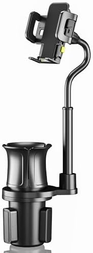 Bracketron Trip Grip Series Adjustable Car Cup Holder Phone Mount – Universal Smartphone Holder for Safe and Convenient Driving Navigation with 360-Degree Rotation and Tool-Free Installation