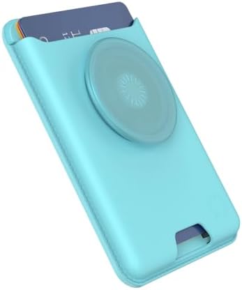 Transform Your Mobile Experience with the Butterfly Pea Blue Pop Sockets Phone Wallet – Stylish Grip, Mag Safe Integration, and Wireless Charging Ready Card Holder for Ultimate Convenience on the Go