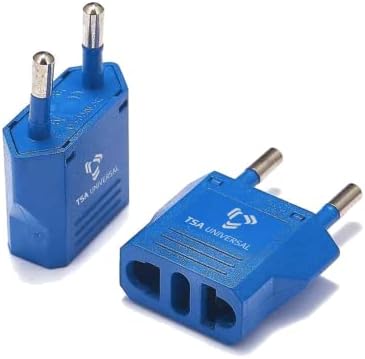 Universal Travel Power Adapter Set for North American Devices in Greece – Dual Pack with High-Speed Charging for Phones, Tablets, Laptops – Compact and Durable Solution for Effortless Connectivity Abroad