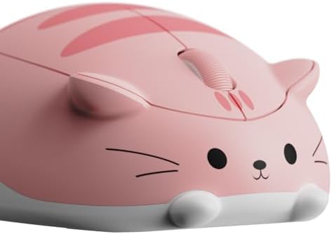 Akko Cat Theme Pink Wireless Gaming Mouse – Tri-Mode Connectivity for Seamless Use Across Devices, Adorable Cartoon Design for Enhanced Aesthetic, Ergonomic & Lightweight for Extended Comfort, Ideal for Mac & Windows Users – Elevate Your Gaming Experience with Style!