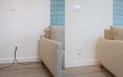 Revolutionize Your Space with the Sleek Socket Ultra-Thin Outlet Concealer & Cord Management Kit – Stylish Flat Extension Cord Power Strip for Clutter-Free Homes, Perfect for Enhancing Aesthetics and Functionality in Any Room