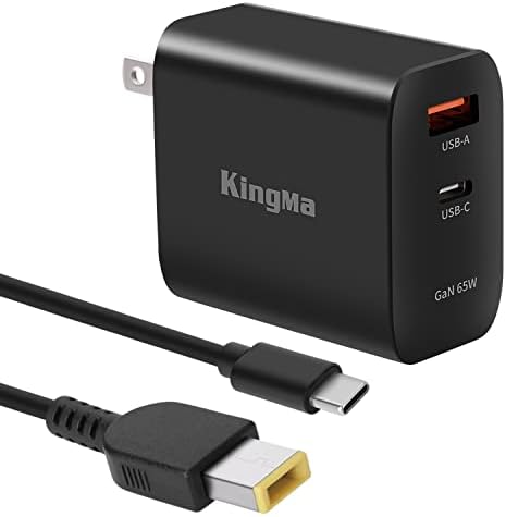 High-Efficiency 65 W Ga N USB-C Charger for Surface Pro Series – Ultra-Compact Dual Port Travel Adapter with Fast Charging Capability for Surface Pro 3/4/5/6/7/8/X Go/Book/Studio i5 – Advanced Safety Features and Wide Device Compatibility