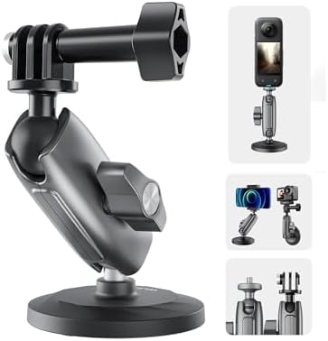 TELESIN Electric Magsafe Car Mount Vacuum Magnetic Car Phone Holder 105N 360° Reinforced Adjustable Swivel Lock, Suction Cup Phone Mount for Your Car/Gym/Mirror/iPhone & Android – Enhanced Compatibility and Speed