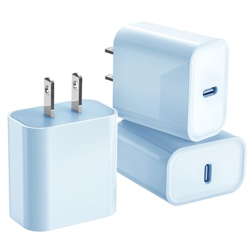 Ultimate 3-Pack USB-C Fast Charger for i Phone 16/15 – 20 W Power Delivery Quick Charge Adapter for i Pad Pro, Air Pods & More – Compact, Reliable & Safe Charging Solution for Home, Office, and Travel