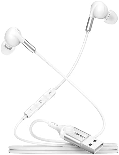 DUKABEL USB Gaming Earbuds – Superior In-Ear Headphones with Integrated Microphone for PC, PS4, PS5 | Ultra-Lightweight for Video Conferencing & Gaming | Exceptional Sound Clarity & Powerful Bass for an Engaging Experience – Effortless Plug-and-Play Setup