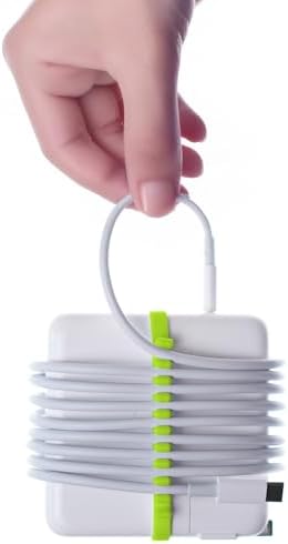 Eco-Conscious 2-Pack Mac Book Cable Organizer: Lightweight 3 D Printed Travel Cord Reel for 61 W-140 W Chargers | Ultimate Solution for Tangle-Free Charging | Durable TPU Design for Professionals, Students & Travelers Seeking Efficient Cord Management