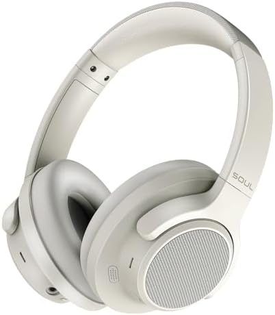 Unleash Premium Sound with Soul Emotion Max Over-Ear Active Noise Cancelling Headphones – Stylish Blue Finish, 60-Hour Playtime, Crystal Clear Call Quality, Hi-Res Audio Performance, and Effortless Multipoint Connectivity for Travel, Fitness, and Everyday Enjoyment