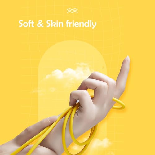 Hichain 6.5 ft USB A to USB C Charger Cable Duo – High-Speed 100 W Fast Charging & Data Sync in Vibrant Yellow – Durable Silicone Design for Samsung Galaxy, Google Pixel, Xiaomi, PS5 – Ultimate Convenience for Home & Travel
