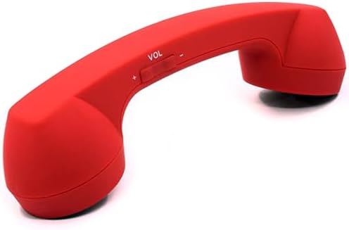 Vintage-Style Wireless Bluetooth Headset: Retro Phone Handset with Built-In Mic for Clear Calls & Music | Comfortable Design for i Phone & Android | Enhance Your Audio Experience with Radiation Reduction & Seamless Connectivity