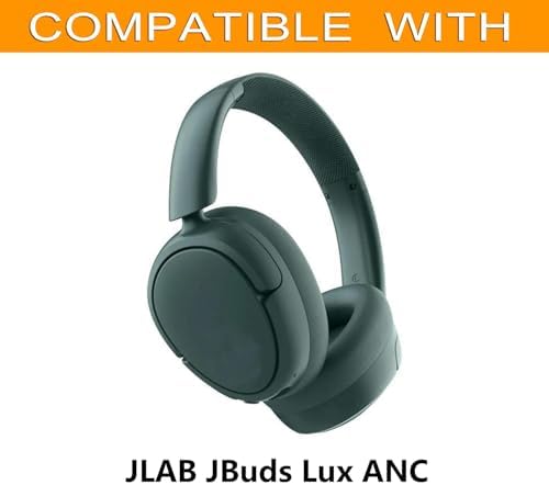 Transform Your Listening Journey with Premium Replacement Ear Pads for JLAB JBuds Lux ANC – Luxurious Soft Leather, Superior Noise Isolation Foam, Unique Green Aesthetic, and Hassle-Free Installation for Unmatched Sound Clarity