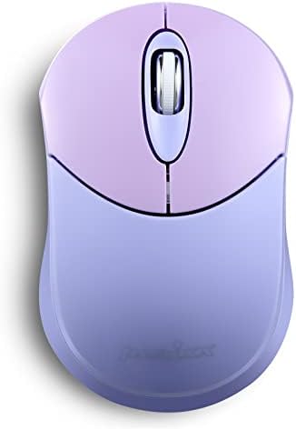 Elevate Your Productivity with the Perixx PERIMICE-802 PP Wireless Bluetooth Mouse – Sleek Purple Design for Windows, i OS & Android Devices – Ergonomic Comfort and High Precision Tracking for On-the-Go Professionals