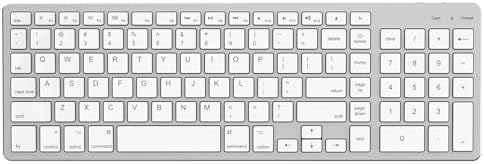 Discover the Ultimate Wireless Bluetooth Keyboard for Apple Devices – Perfectly Crafted for Mac OS with US QWERTY Layout, Scissor Keys for Enhanced Typing Precision, Rechargeable Battery for Extended Use, and Seamless Compatibility with i Mac, Mac Book Pro, Mac Mini, and i Pad – Elevate Your Productivity and Style Today!