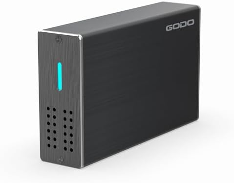 GODO 2.5-Inch Dual Bay USB 3.0 Hard Drive Enclosure – Versatile External RAID Housing for SATA I/II/III HDDs & SSDs, Supports 16 TB, Advanced UASP & TRIM Technology, Durable Aluminum Design in Sleek Black Finish for Enhanced Data Management and Speed Optimization