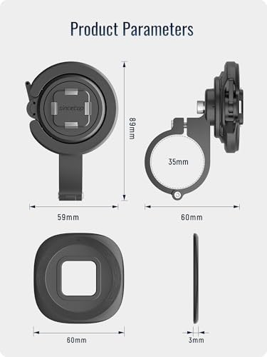 sincetop Quad Series Phone Holder for Bikes & Motorcycles – Premium Aluminum Handlebar Mount with Quick Lock Mechanism – Universal Fit for Mountain, Road, E-Bikes & Scooters – Securely Accommodates All Phone Sizes for Seamless Navigation and Hands-Free Experience