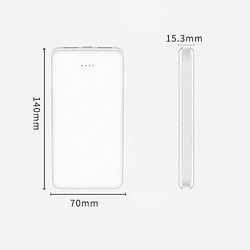 12000 m Ah SLu B Portable Power Bank – Ultra-Slim Fast Charging Battery Pack with 3 A USB-C, Ideal for i Phone, Samsung & Tablets – Enhanced Universal Compatibility for On-the-Go Connectivity