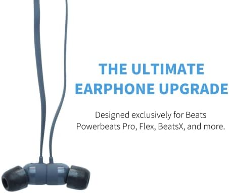 Transform Your Listening Experience with Comply Memory Foam Earbud Tips for Beats Powerbeats Pro, Flex, X, 1, 2, 3 | Unmatched Comfort & Secure Fit | Superior Noise Isolation | Available in Black (S/M/L) – 3 Pairs for Ultimate Versatility and Enhanced Audio Quality