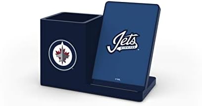 SOAR NHL Wireless Charging Station and Desk Organizer – Premium Qi Fast Charger with Team Logo for Sports Fans, Sleek Accessory Holder for a Tidy Workspace, Perfect for Phones and Essentials