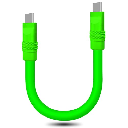 Ultra-Compact 240 W USB C Charging Cable – Sleek 4-Inch Power Bank Connector for i Phone 15/16 & Samsung Galaxy – Durable Tangle-Free Design for Effortless Portability – Essential Travel Accessory for Fast On-the-Go Charging Needs