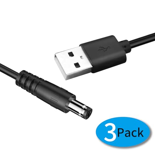 JLY (3 Set 3.94Ft) PD USB C to DC 5.5mm x 2.1mm Adapter Cable – 1FT Short Charger Cord with Stable Output for Camera, Router, Mini PC – Nylon Braided, Travel Ready, Plug & Play Cable – Enhanced Compatibility and Speed