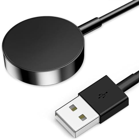 Ultra-Fast Magnetic USB Charger for Gabb Watch 3 e/3 – Sleek White Portable Charging Cable with Enhanced Power Efficiency – Ideal for Active Smartwatch Users Seeking Quick and Reliable Charging Solutions