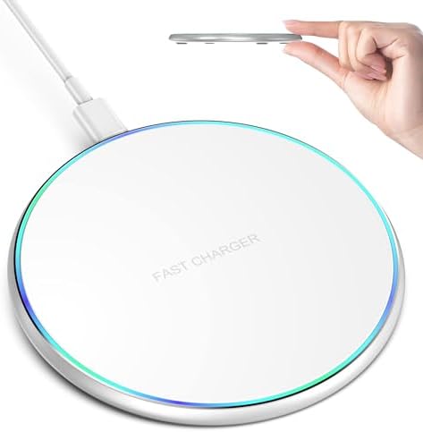 Effortless Dual Pack Wireless Charger for i Phone 16-8 and Samsung Galaxy S Series – 15 W Max Fast Charging Pad Mat with Intelligent Safety Features for Home & Office Use – Tangle-Free Convenience for Tech Enthusiasts
