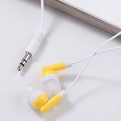 Vibrant Orange Bulk Earbuds – 100-Pack Headphones for Classroom, Labs, and Personal Use – Perfect for Kids, Students, and Adults – Enhanced Compatibility with Smartphones and Tablets – Lightweight, Durable Design for Long-Lasting Comfort and Seamless Audio Experience