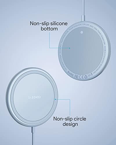 Dual Pack 15 W Fast Wireless Charger – Maximize Charging Efficiency for i Phone 16/15/14 & Samsung Galaxy S24/S23/S22 – Sleek Design, Enhanced Compatibility, Safe Charging for Air Pods Pro 2